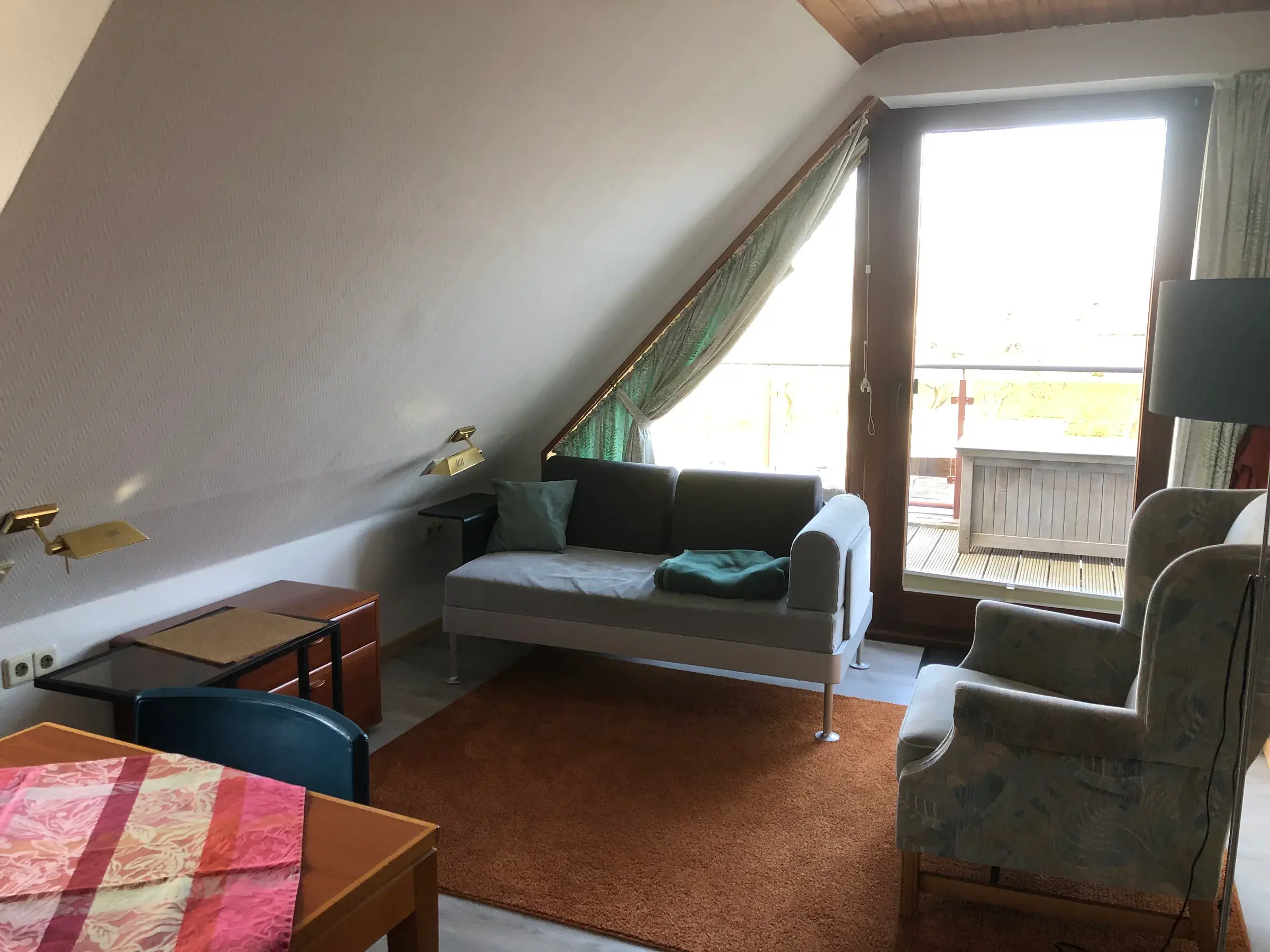 Wohnzimmer von Studio 1 mit Sitzbereich