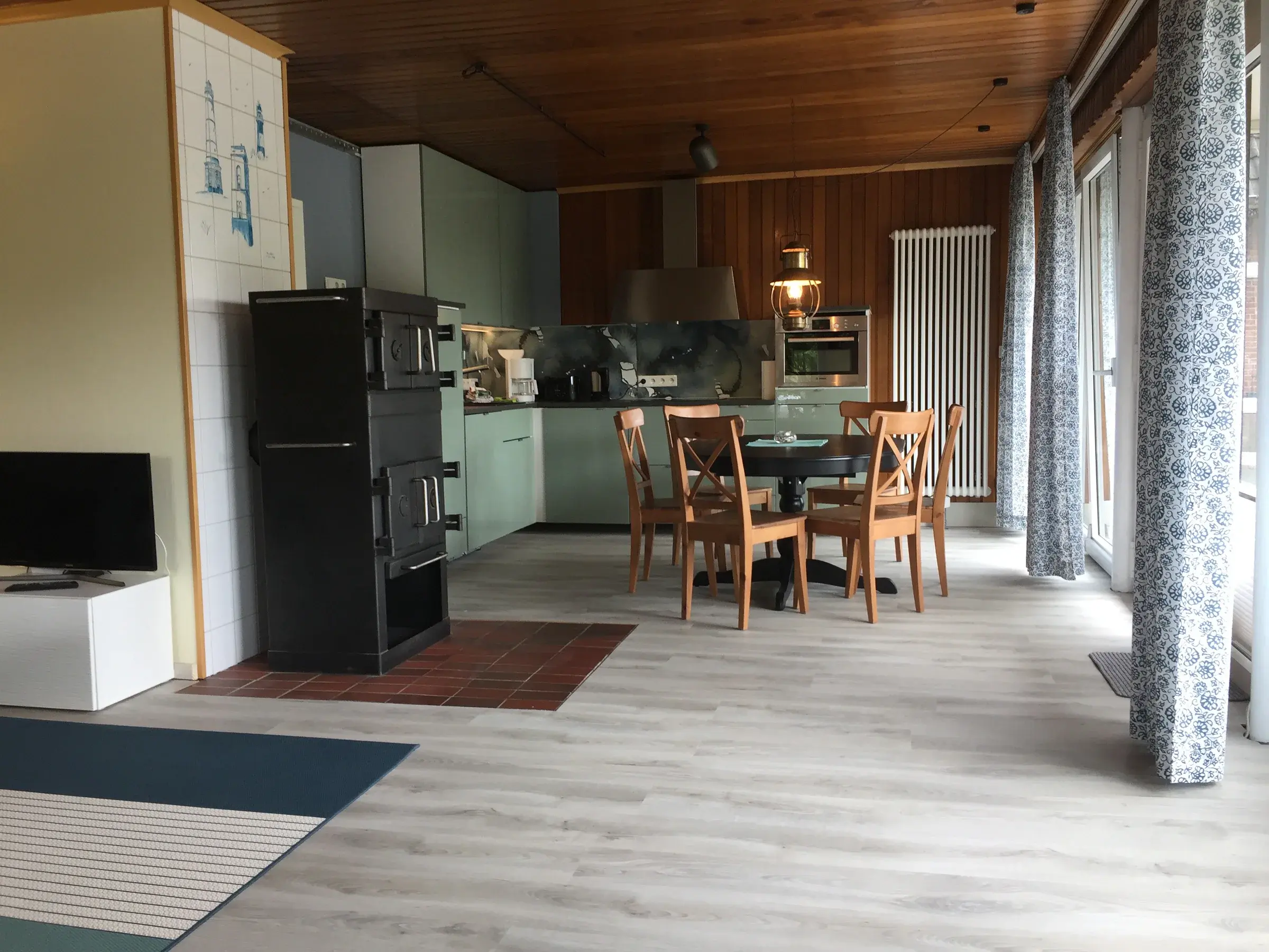 Separate Küche der Ferienwohnung Memmert