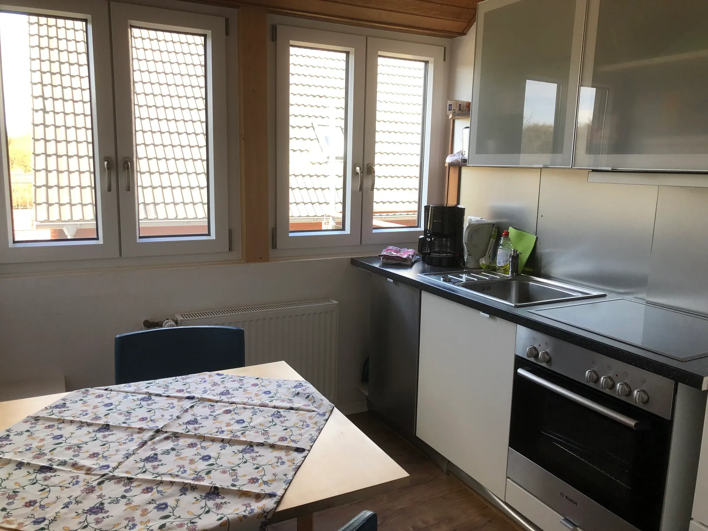 Separate Küche der Ferienwohnung Baltrum
