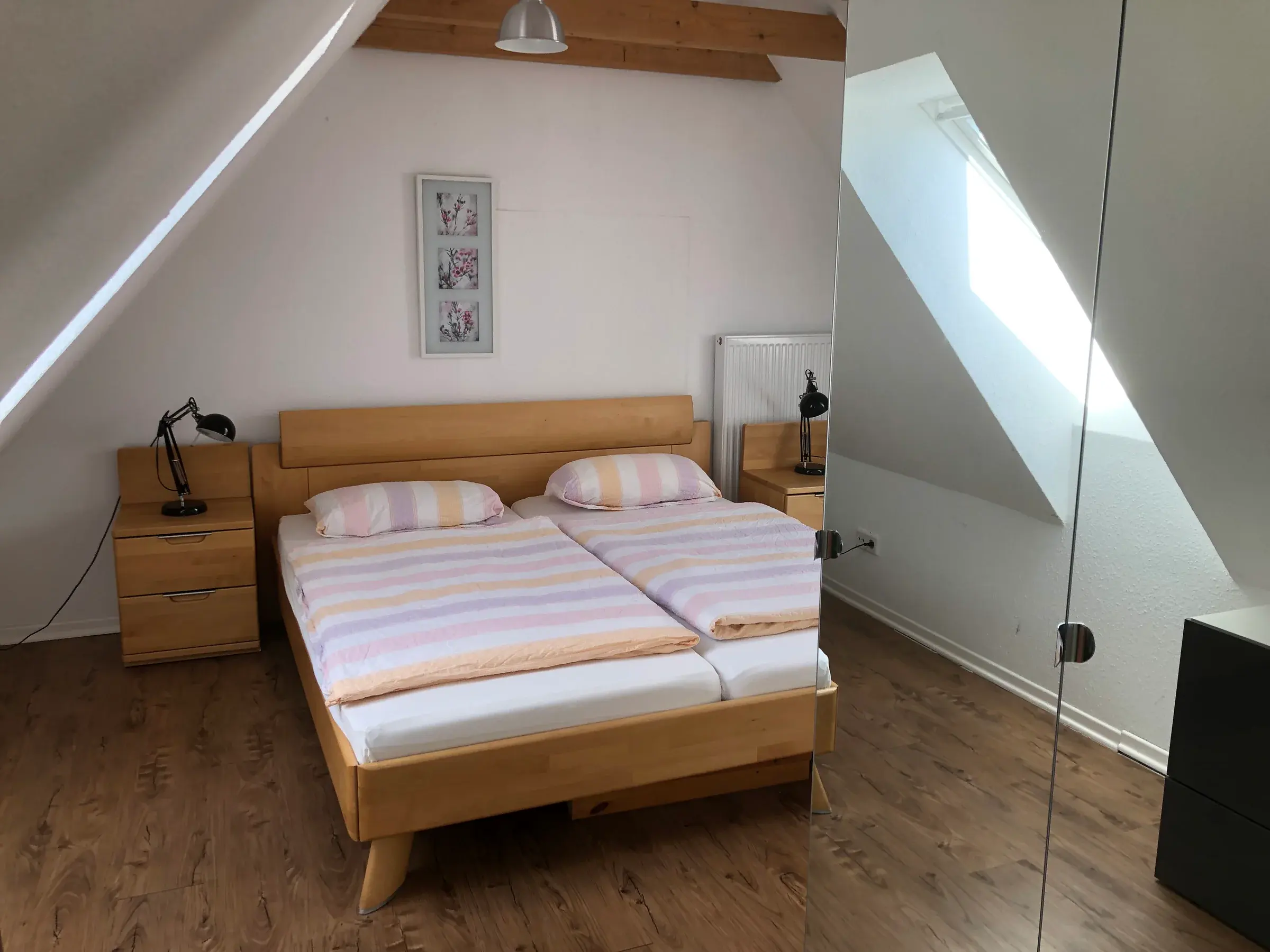 Schlafzimmer der Ferienwohnung Langeoog