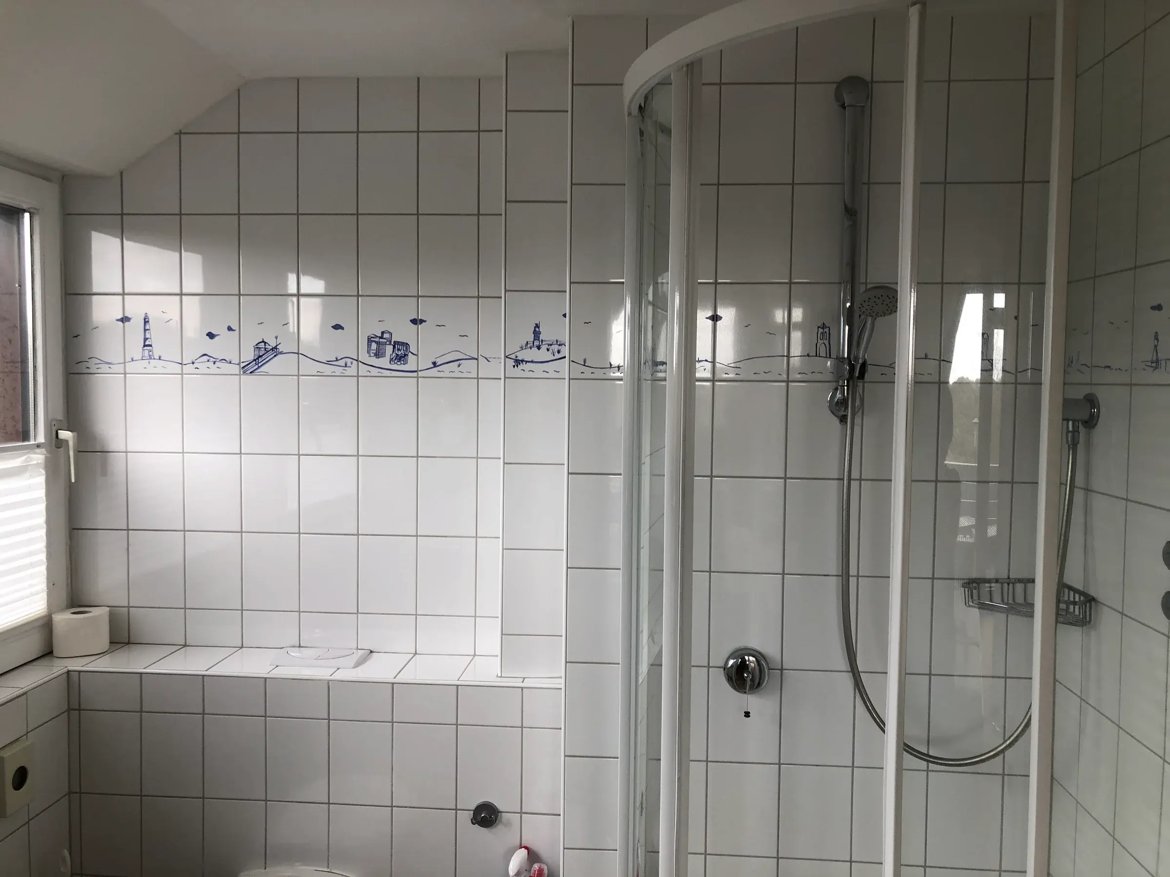 Waschplatz im Bad der Ferienwohnung Borkum