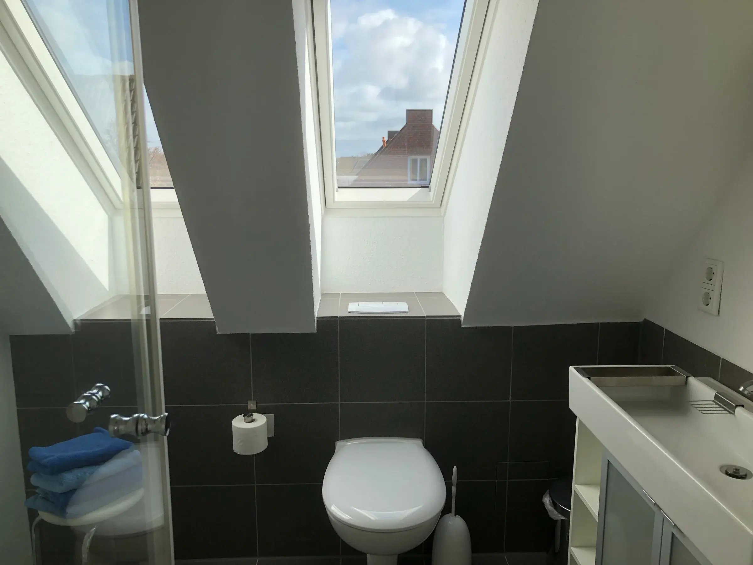 Duschbad der Ferienwohnung Langeoog